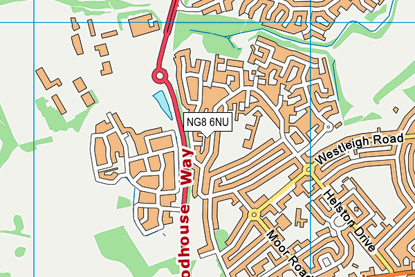 NG8 6NU map - OS VectorMap District (Ordnance Survey)