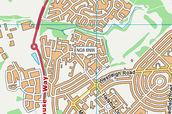 NG8 6NW map - OS VectorMap District (Ordnance Survey)