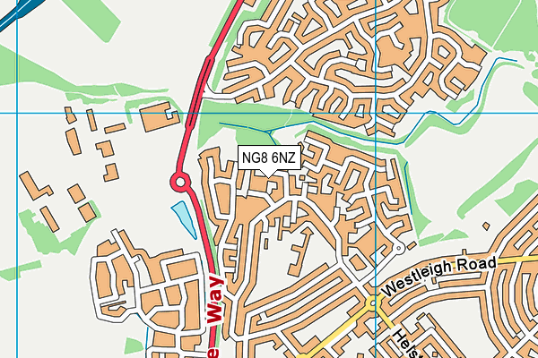 NG8 6NZ map - OS VectorMap District (Ordnance Survey)