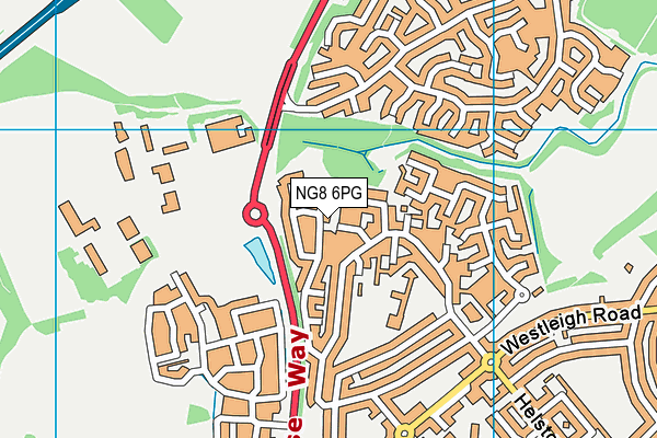 NG8 6PG map - OS VectorMap District (Ordnance Survey)