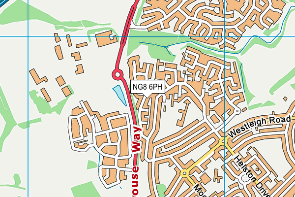 NG8 6PH map - OS VectorMap District (Ordnance Survey)