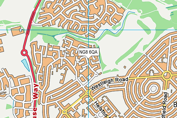 NG8 6QA map - OS VectorMap District (Ordnance Survey)