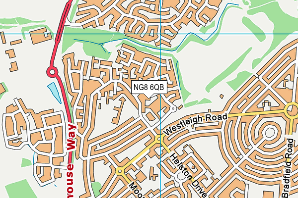 NG8 6QB map - OS VectorMap District (Ordnance Survey)