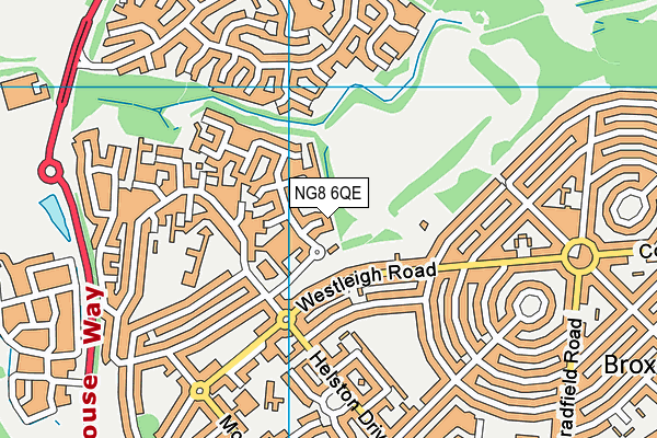 NG8 6QE map - OS VectorMap District (Ordnance Survey)