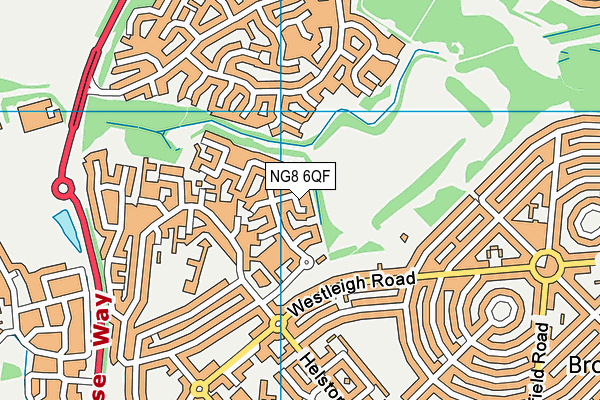 NG8 6QF map - OS VectorMap District (Ordnance Survey)