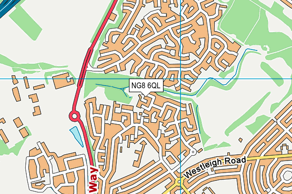 NG8 6QL map - OS VectorMap District (Ordnance Survey)