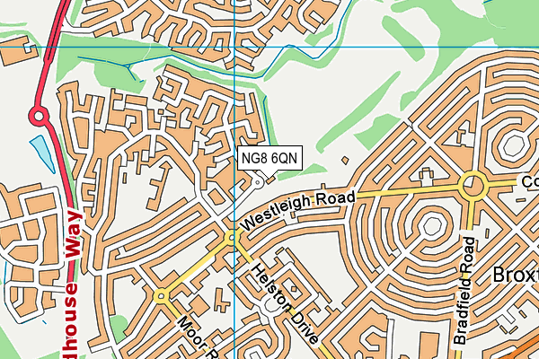 NG8 6QN map - OS VectorMap District (Ordnance Survey)