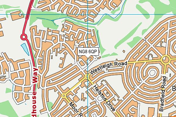 NG8 6QP map - OS VectorMap District (Ordnance Survey)