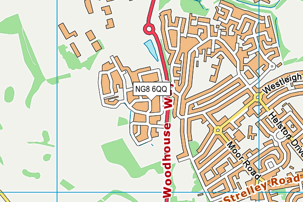NG8 6QQ map - OS VectorMap District (Ordnance Survey)