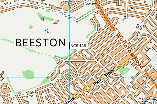 NG9 1AR map - OS VectorMap District (Ordnance Survey)