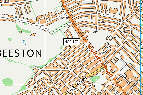 NG9 1AT map - OS VectorMap District (Ordnance Survey)