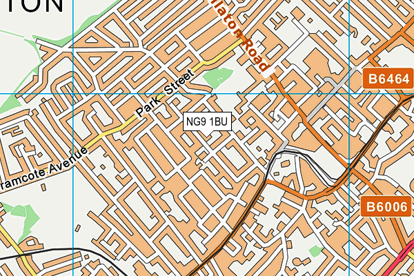 NG9 1BU map - OS VectorMap District (Ordnance Survey)