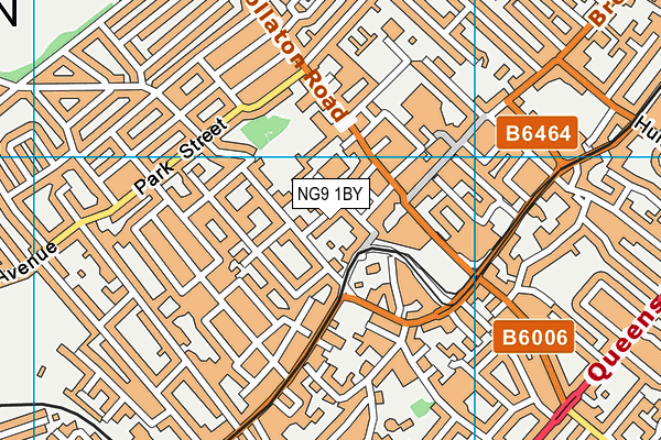 NG9 1BY map - OS VectorMap District (Ordnance Survey)