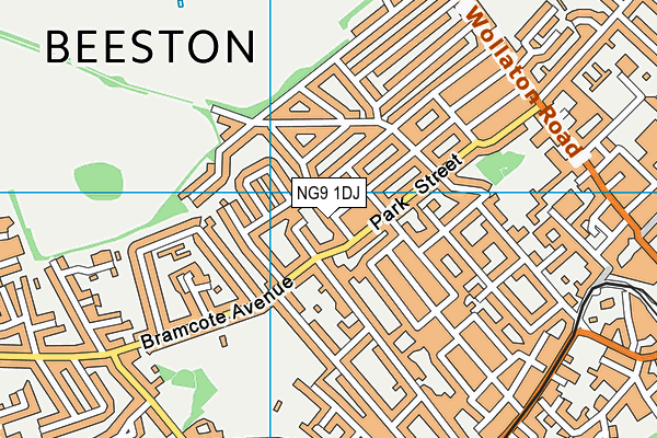 NG9 1DJ map - OS VectorMap District (Ordnance Survey)