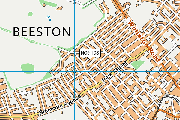 NG9 1DS map - OS VectorMap District (Ordnance Survey)