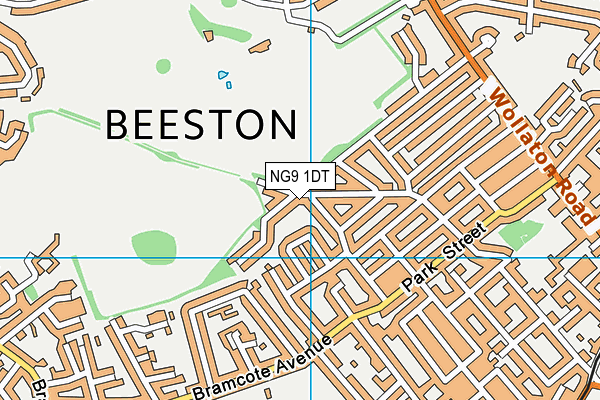 NG9 1DT map - OS VectorMap District (Ordnance Survey)