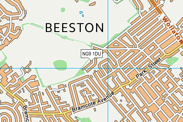 NG9 1DU map - OS VectorMap District (Ordnance Survey)