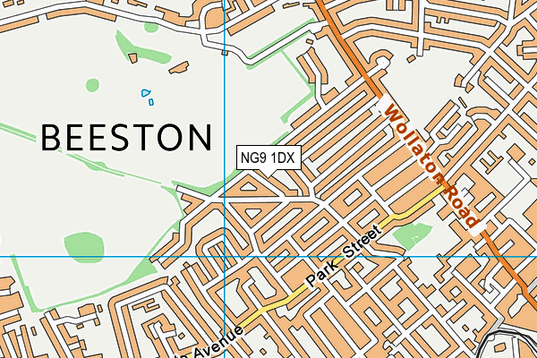 NG9 1DX map - OS VectorMap District (Ordnance Survey)