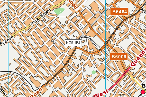 NG9 1EJ map - OS VectorMap District (Ordnance Survey)