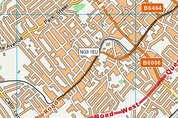 NG9 1EU map - OS VectorMap District (Ordnance Survey)
