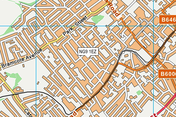 NG9 1EZ map - OS VectorMap District (Ordnance Survey)