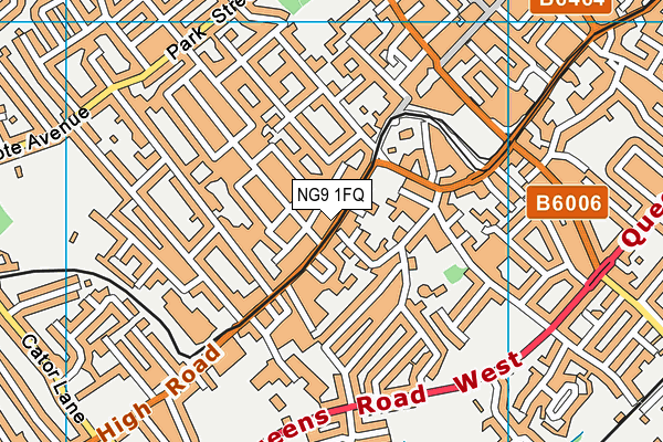 NG9 1FQ map - OS VectorMap District (Ordnance Survey)