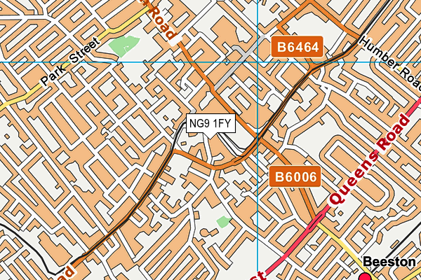NG9 1FY map - OS VectorMap District (Ordnance Survey)
