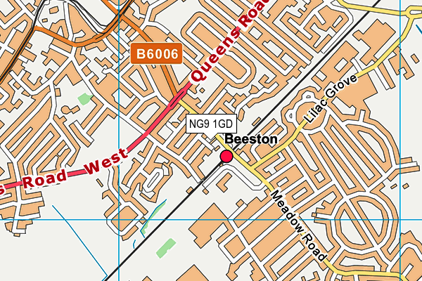 NG9 1GD map - OS VectorMap District (Ordnance Survey)