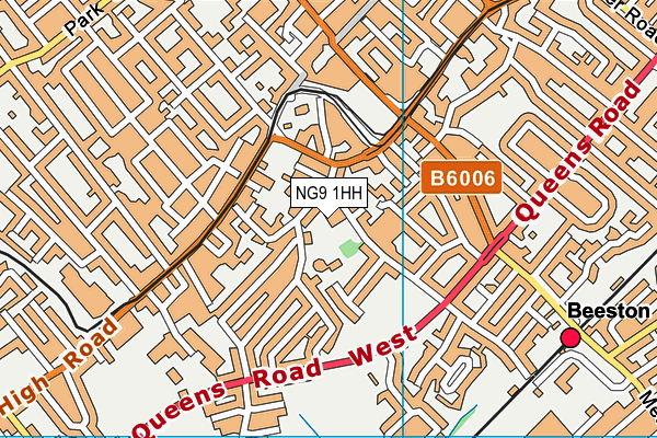 NG9 1HH map - OS VectorMap District (Ordnance Survey)