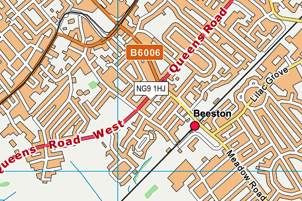 NG9 1HJ map - OS VectorMap District (Ordnance Survey)