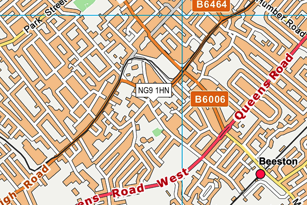 NG9 1HN map - OS VectorMap District (Ordnance Survey)