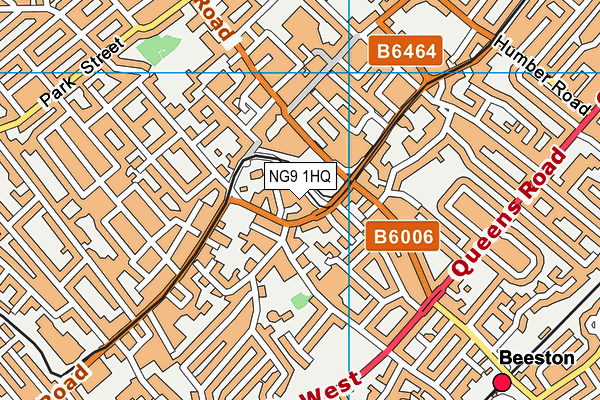 NG9 1HQ map - OS VectorMap District (Ordnance Survey)