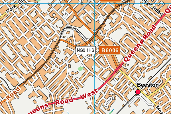 NG9 1HS map - OS VectorMap District (Ordnance Survey)