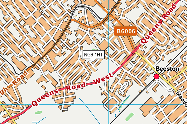 NG9 1HT map - OS VectorMap District (Ordnance Survey)