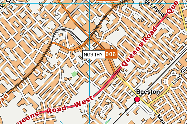 NG9 1HY map - OS VectorMap District (Ordnance Survey)