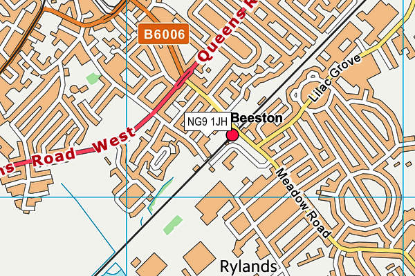 NG9 1JH map - OS VectorMap District (Ordnance Survey)
