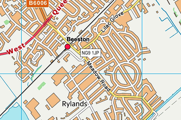 NG9 1JP map - OS VectorMap District (Ordnance Survey)