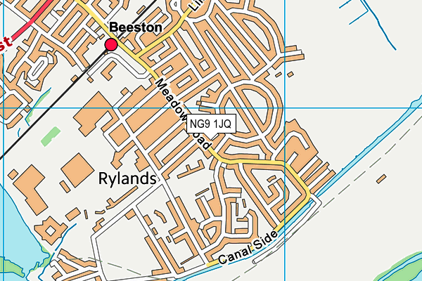 NG9 1JQ map - OS VectorMap District (Ordnance Survey)