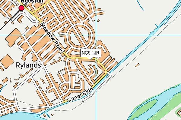 NG9 1JR map - OS VectorMap District (Ordnance Survey)