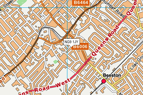 NG9 1JY map - OS VectorMap District (Ordnance Survey)