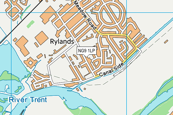 Trent Vale Infant School map (NG9 1LP) - OS VectorMap District (Ordnance Survey)