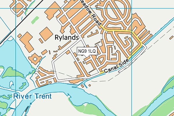 NG9 1LQ map - OS VectorMap District (Ordnance Survey)