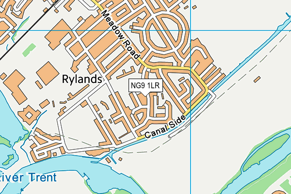 NG9 1LR map - OS VectorMap District (Ordnance Survey)