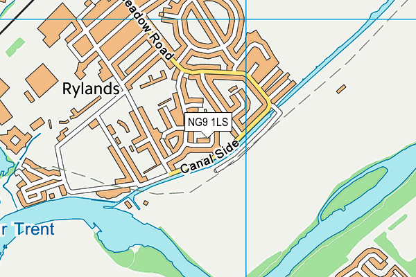 NG9 1LS map - OS VectorMap District (Ordnance Survey)