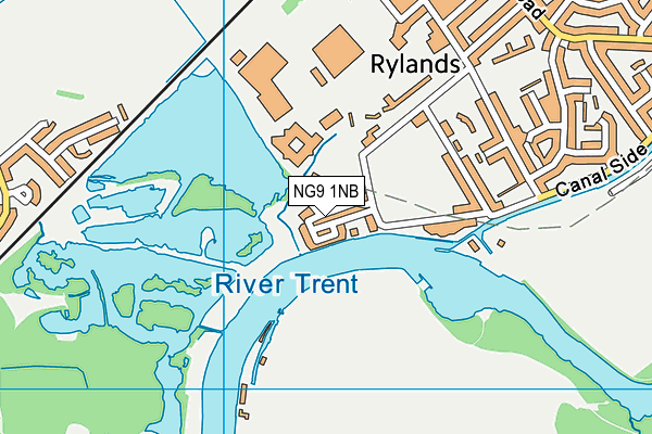 NG9 1NB map - OS VectorMap District (Ordnance Survey)