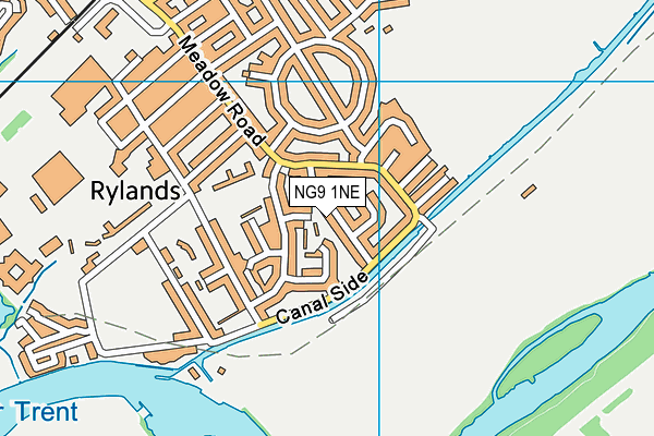 NG9 1NE map - OS VectorMap District (Ordnance Survey)