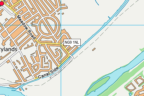 NG9 1NL map - OS VectorMap District (Ordnance Survey)