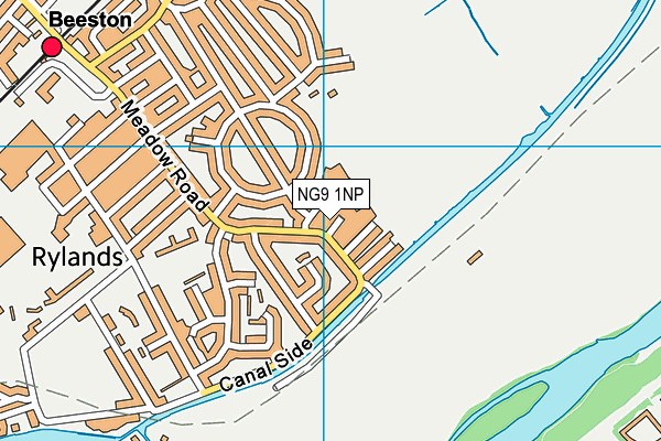 NG9 1NP map - OS VectorMap District (Ordnance Survey)