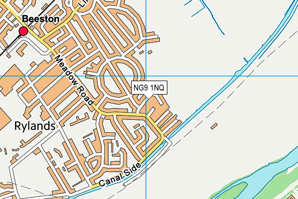 NG9 1NQ map - OS VectorMap District (Ordnance Survey)