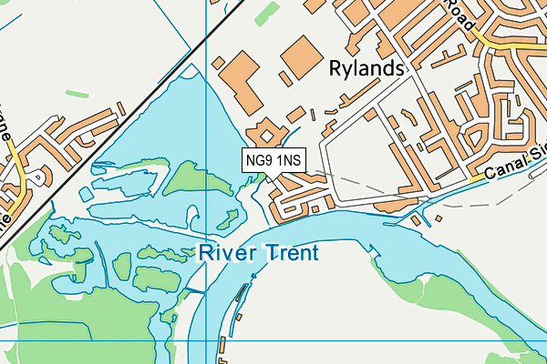 NG9 1NS map - OS VectorMap District (Ordnance Survey)